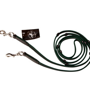 Hestagallery grøn supergrip tøjle med stoppere