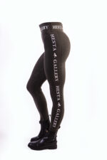 Hestagallery ridetights med høj talje og med fuldsilikone, oliven - Billede 2
