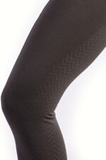 Hestagallery ridetights med høj talje og med fuldsilikone, oliven - Billede 4