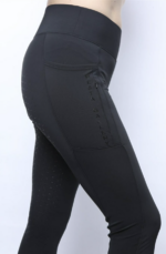 Ridetights med lynlåslomme