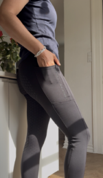 Ridetights med lynlåslomme - Billede 6